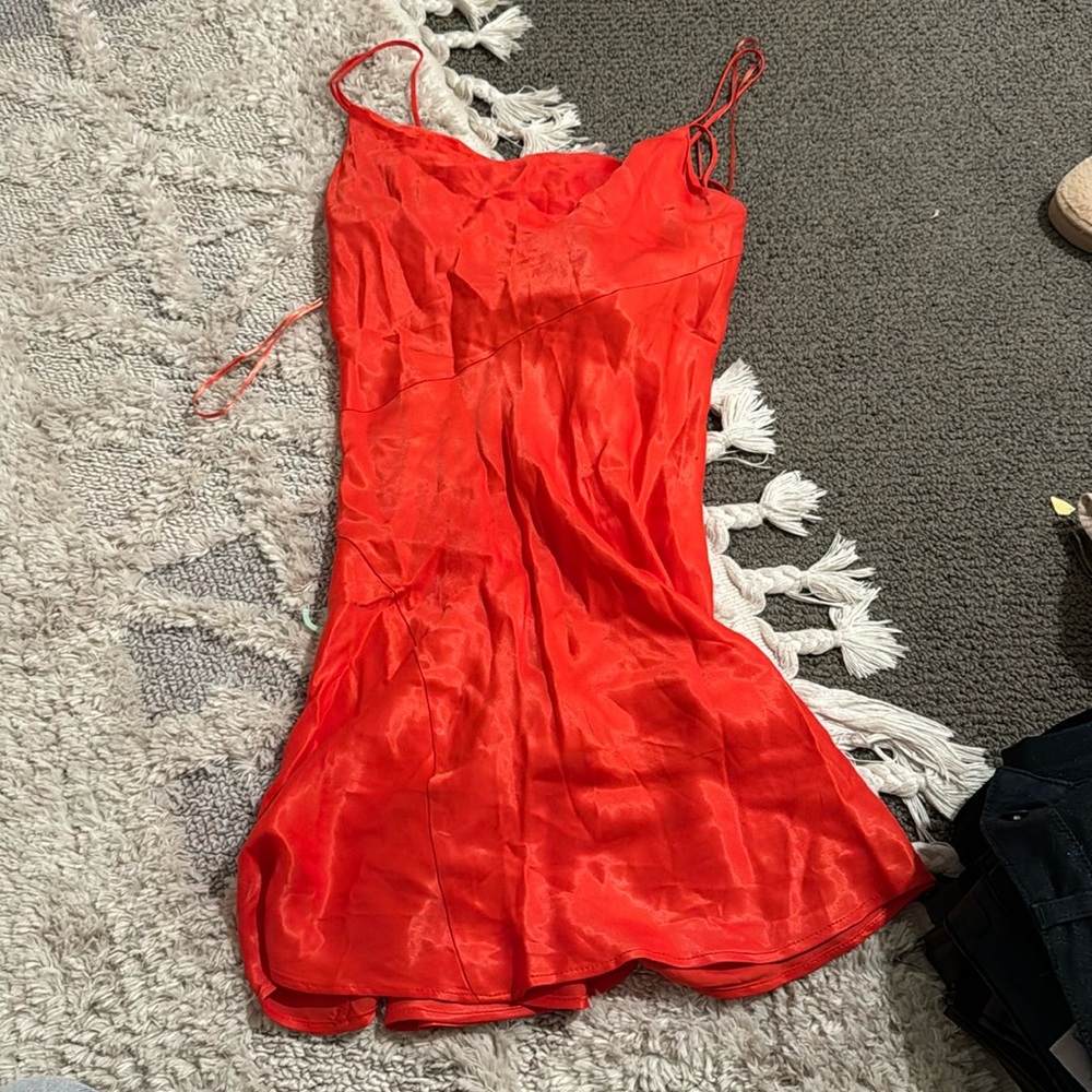 ZARA cowl neck mini dress
